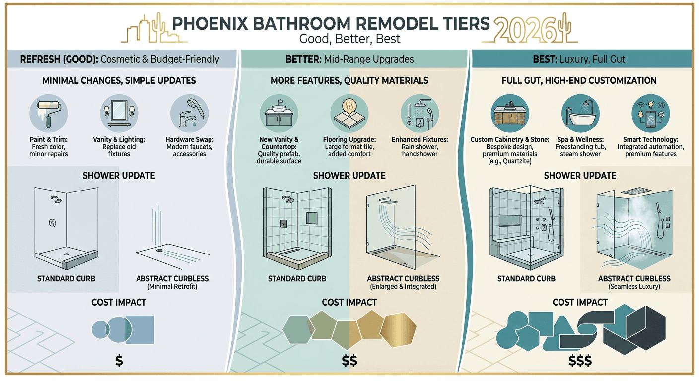 2026 Bathroom Remodel Cost Reality in Phoenix: From Refresh to Full Gut ...