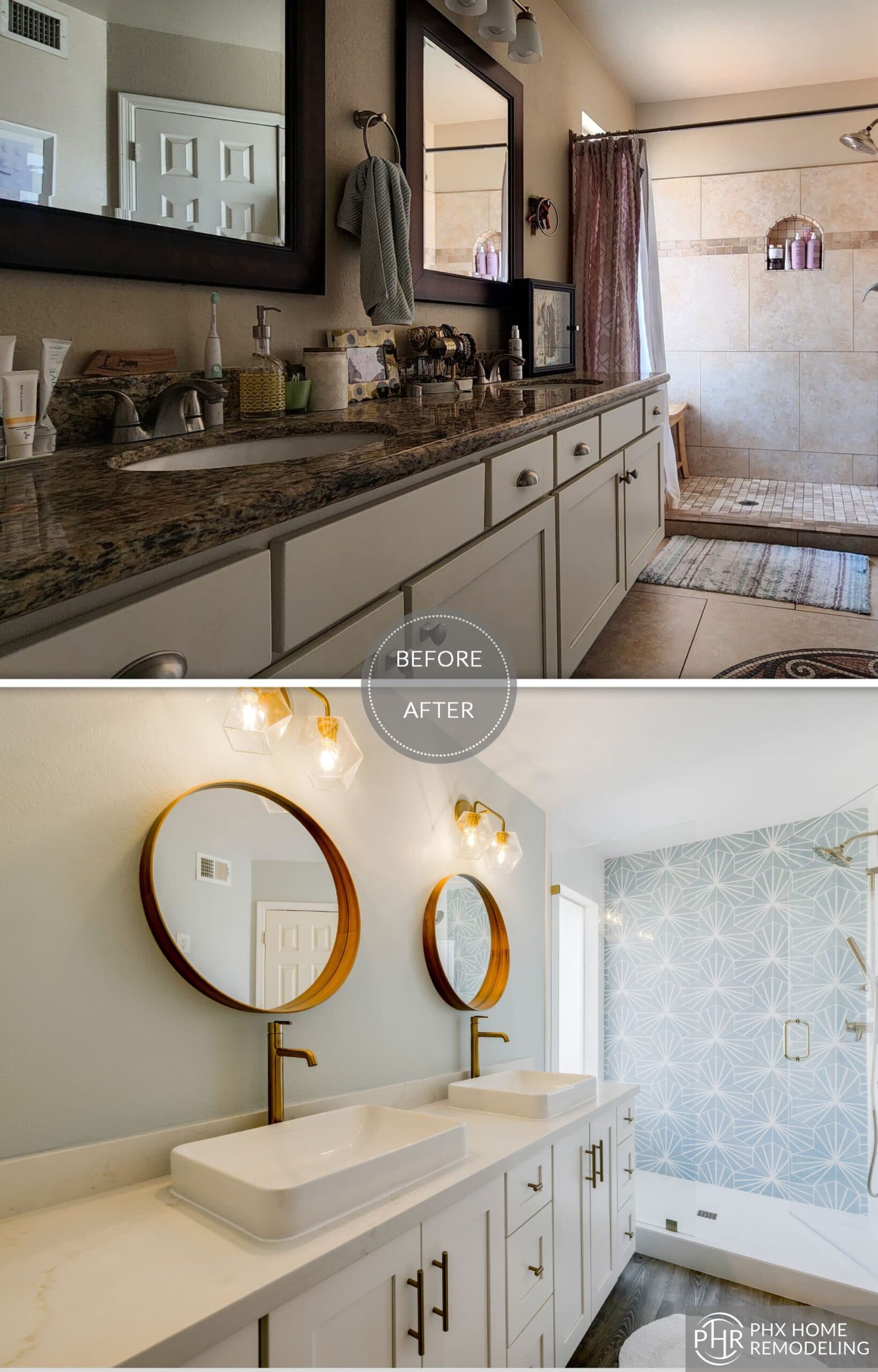 Before And After Pictures Of Kitchen, Bath, Living Room Remodeling - General Contractor Services In Gilbert Arizona