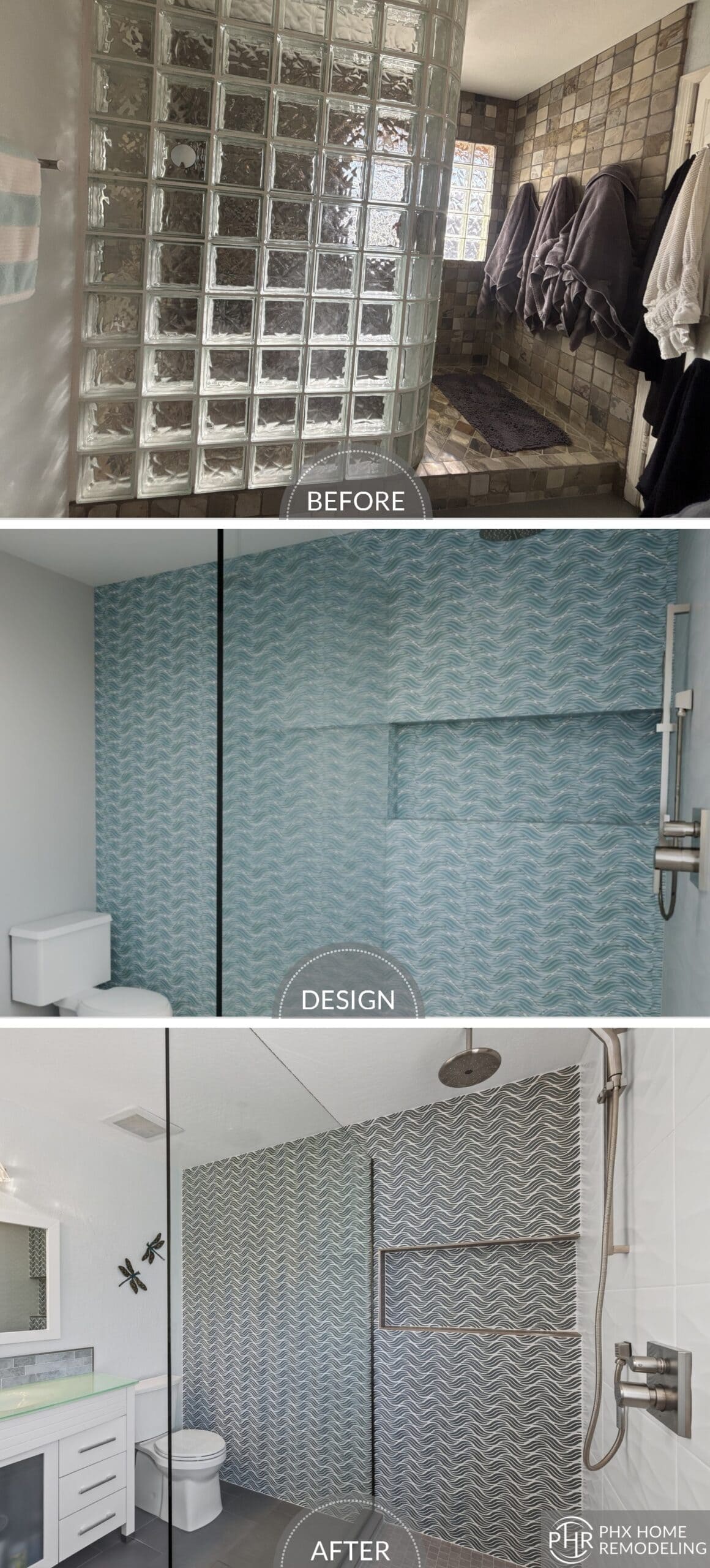 David's outdated Primary bathroom getting remodeled before & after in Phoenix arizona David's outdated Primary bathroom getting remodeled before & after in Phoenix arizona