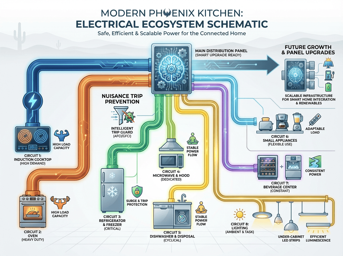 Electrical Load Readiness for Modern Kitchens in Phoenix: Circuits ...