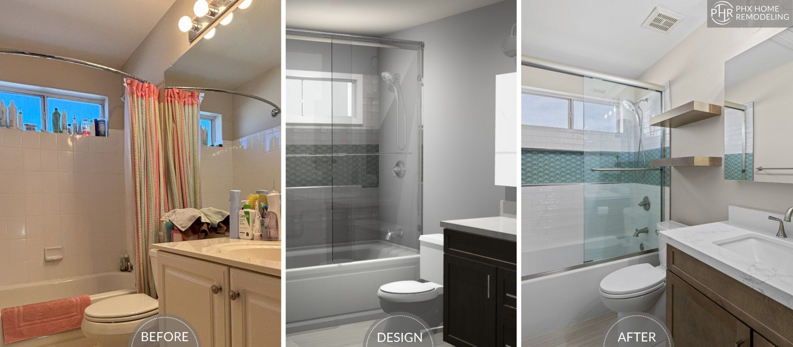 Garth And Stephanie's Outdated Guest Bathroom Reno Before &Amp; After In Phoenix Az Garth And Stephanie's Outdated Guest Bathroom Reno Before &Amp; After In Phoenix Az