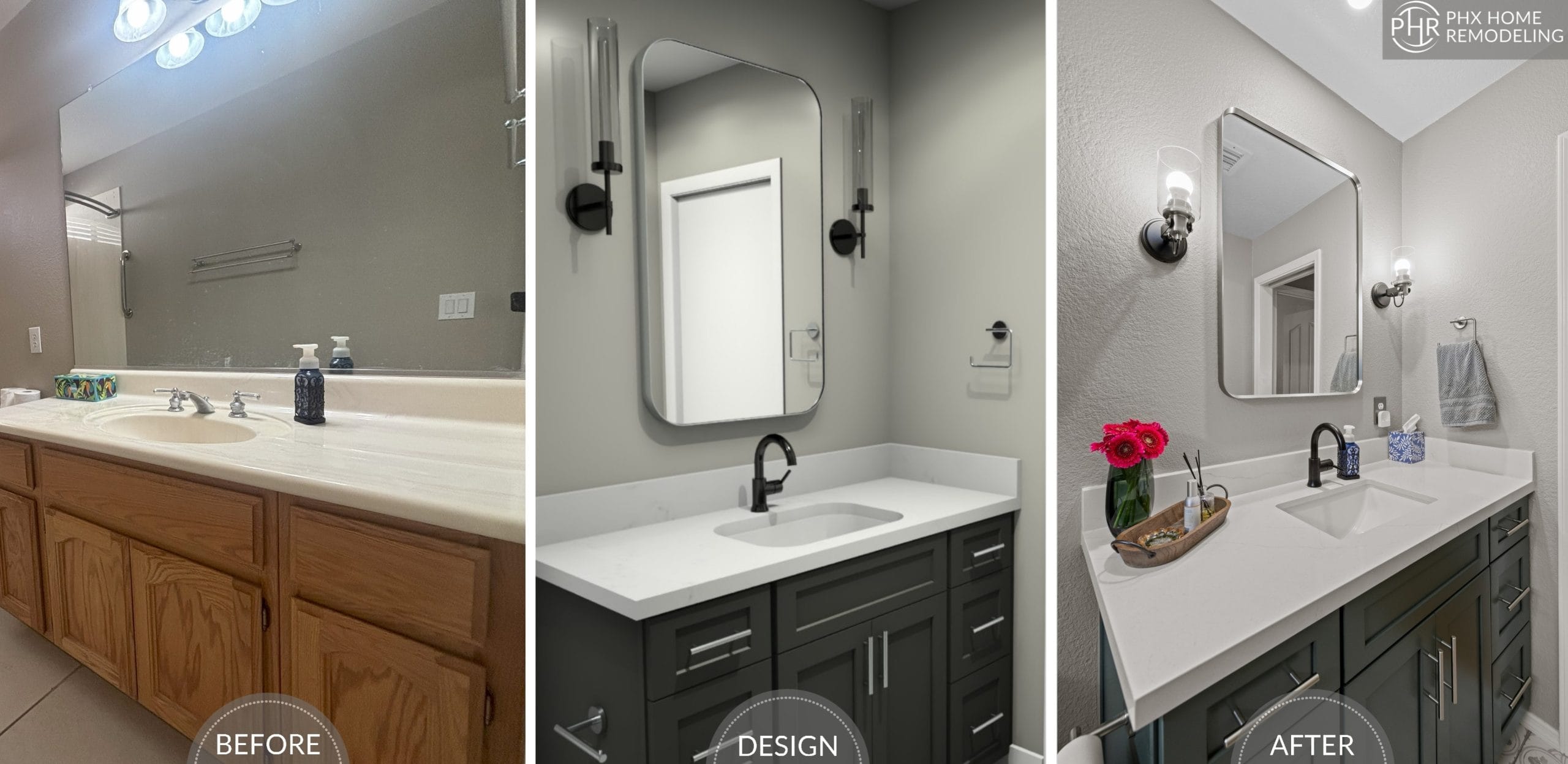 Jill's Outdated Guest Bathroom Reno Before And After In Sun Lakes Az Jill's Outdated Guest Bathroom Reno Before And After In Sun Lakes Az
