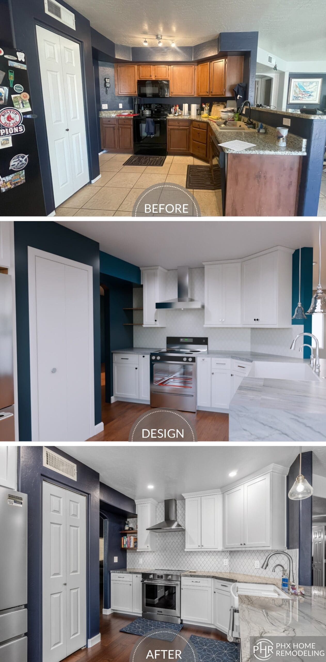 Kate &Amp; Mike's Outdated Kitchen Getting Renovated Before &Amp; After In Phoenix Kate &Amp; Mike's Outdated Kitchen Getting Renovated Before &Amp; After In Phoenix