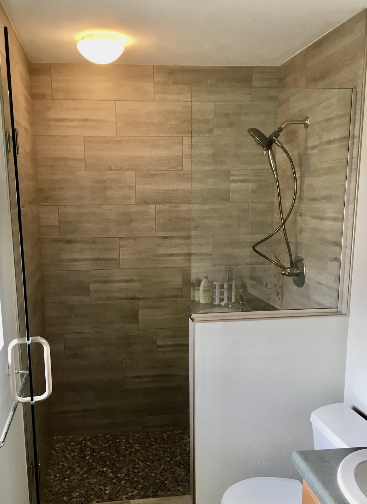 Lauren’s Shower Renovation &Amp; Wall Removal In Scottsdale Lauren’s Shower Renovation &Amp; Wall Removal In Scottsdale
