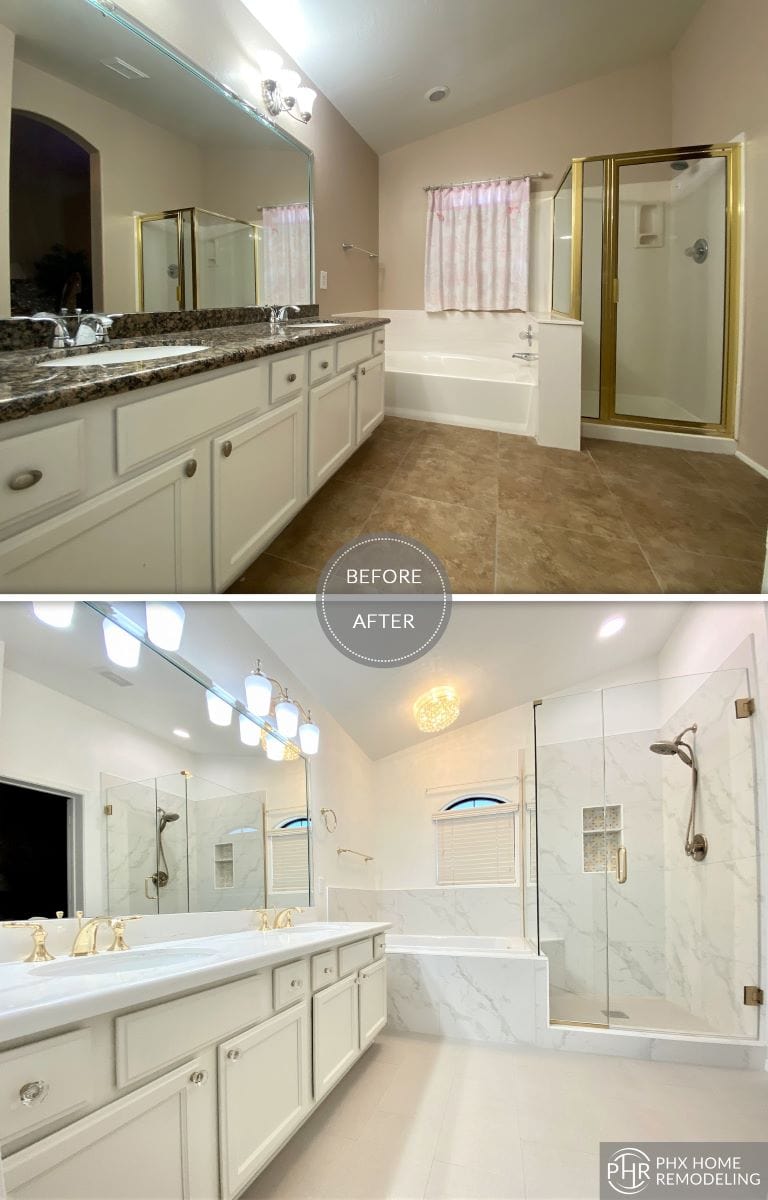 Luxury master bathroom remodel design
