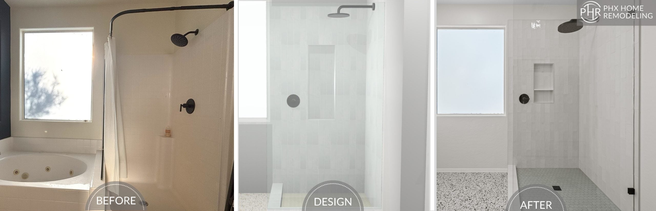 Marissa's outdated master bathroom remodeling before and after in Gilbert arizona Marissa's outdated master bathroom remodeling before and after in Gilbert arizona