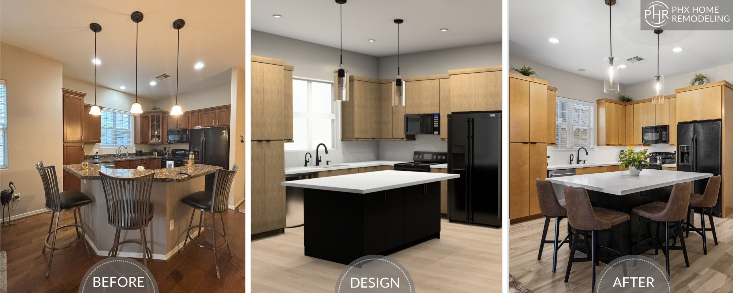 Nancy's outdated kitchen renovation before & after in Chandler Nancy's outdated kitchen renovation before & after in Chandler