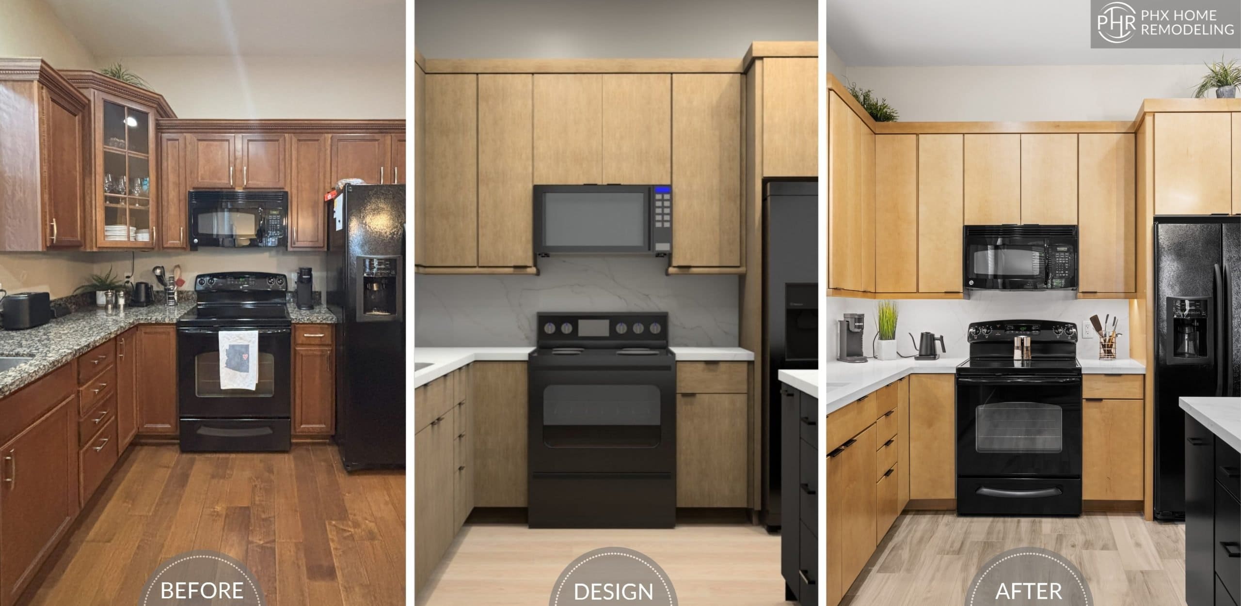 Nancy's outdated kitchen renovation before and after in Chandler Nancy's outdated kitchen renovation before and after in Chandler