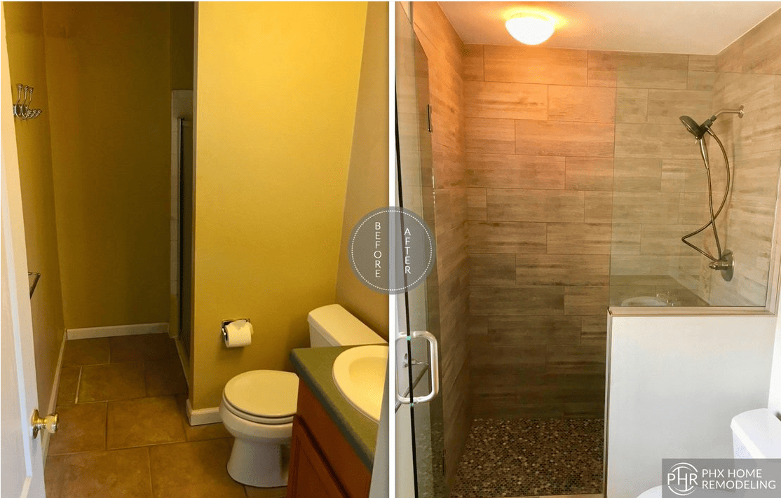 Phoenix Shower Remodeling Before and After Photos