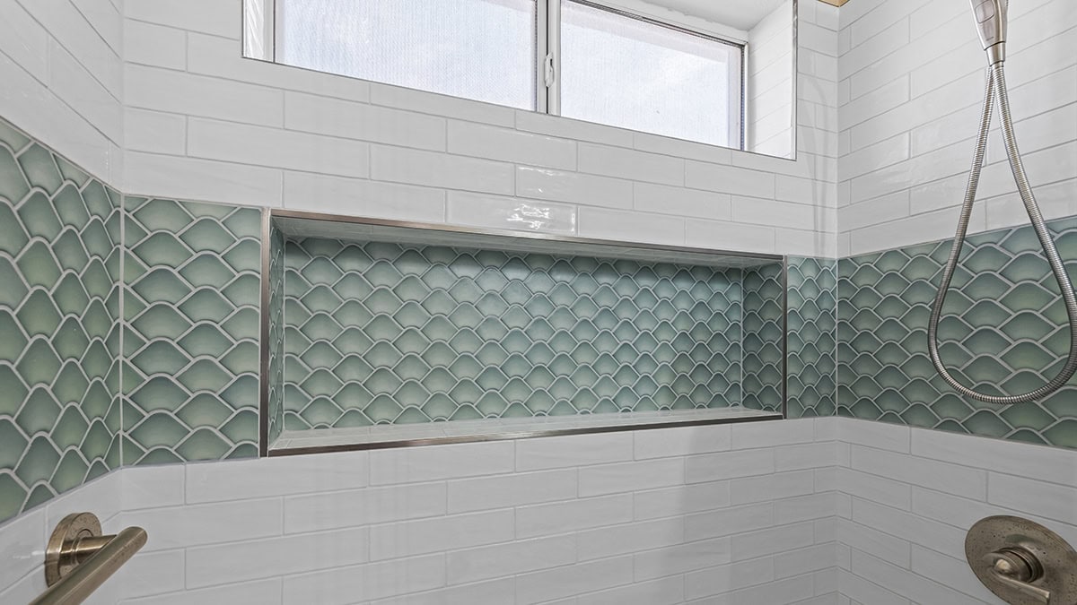 Guest Bathroom Wall Niche Remodel Guest Bathroom Wall Niche Remodel