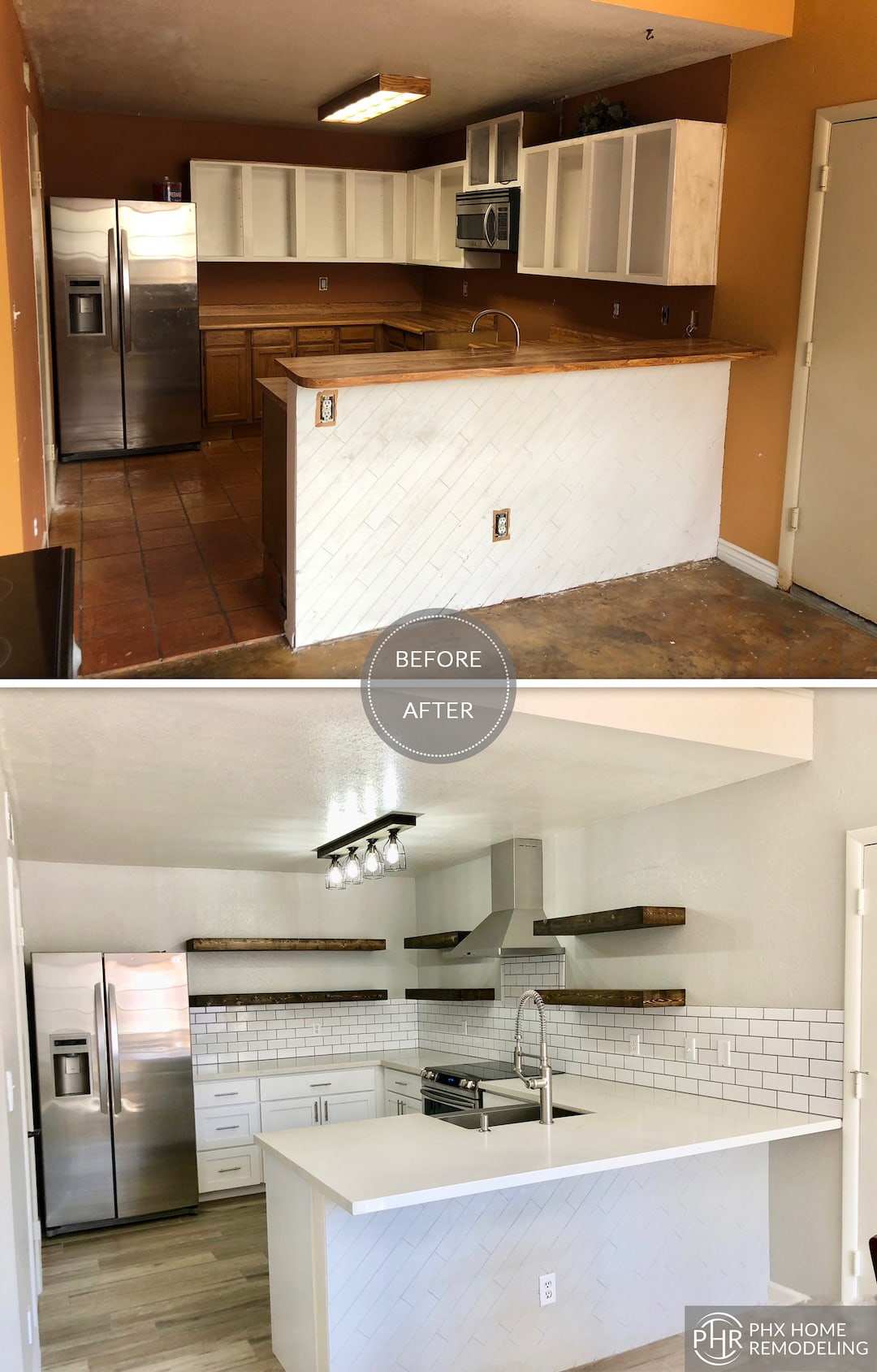 kitchen renovation with new countertops candler az